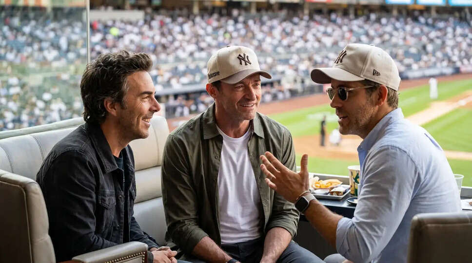 क्या Hugh Jackman और Ryan Reynolds का Yankees गेम संकेत दे रहा है एक नई फिल्म के लिए?