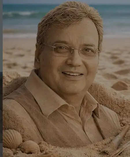 सुभाष घई को सुदर्शन पटनायक की रेत कला ने किया मंत्रमुग्ध!