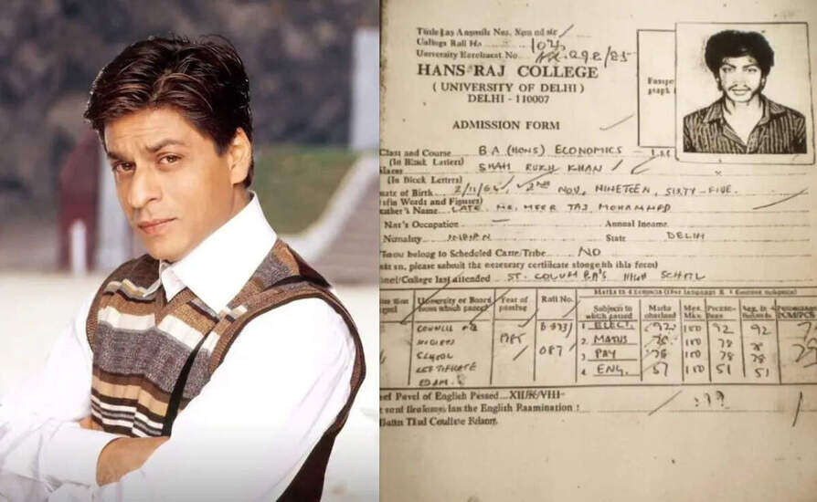 क्या आप जानते हैं शाहरुख खान की कॉलेज मार्कशीट में क्या है खास? जानें किंग खान के टॉपर्स मार्क्स!