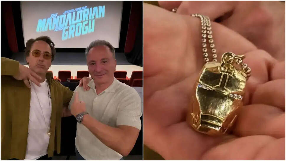 क्या Robert Downey Jr. का नया गोल्डन Iron Man नेकलेस बना चर्चा का विषय?