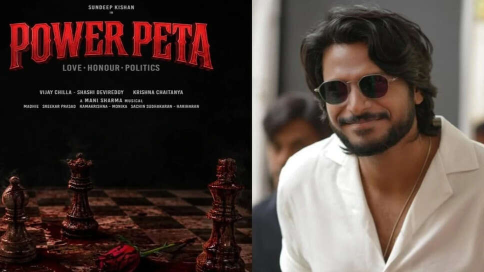 संदीप किशन ने अपनी नई फिल्म 'पावर पेता' की घोषणा की