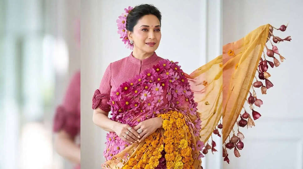 क्या है माधुरी दीक्षित का नया फैशन स्टेटमेंट? जानें उनके अनोखे साड़ी के बारे में!