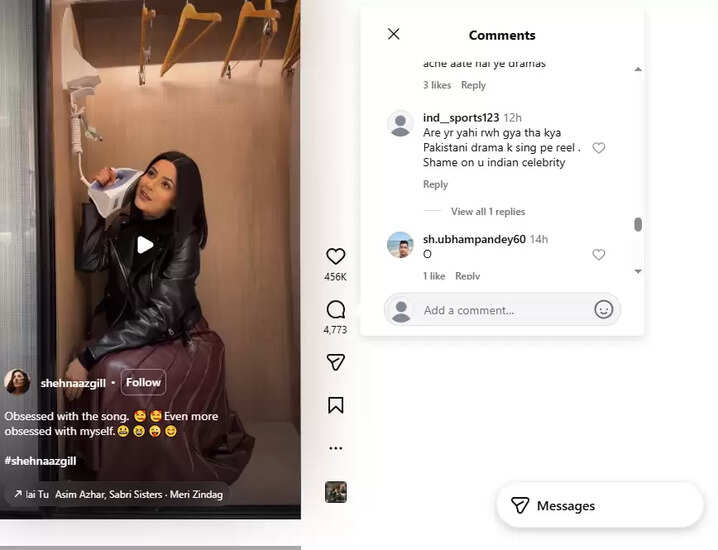 शहनाज गिल का पाकिस्तानी गाने पर डांस: सोशल मीडिया पर ट्रोलिंग का सामना