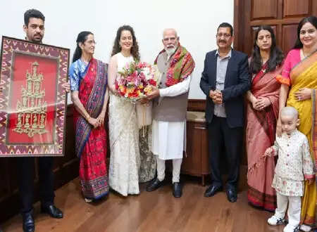 कंगना रनौत का 40वां जन्मदिन: पीएम मोदी से मिलीं, राजनीति में मिली प्रेरणा!