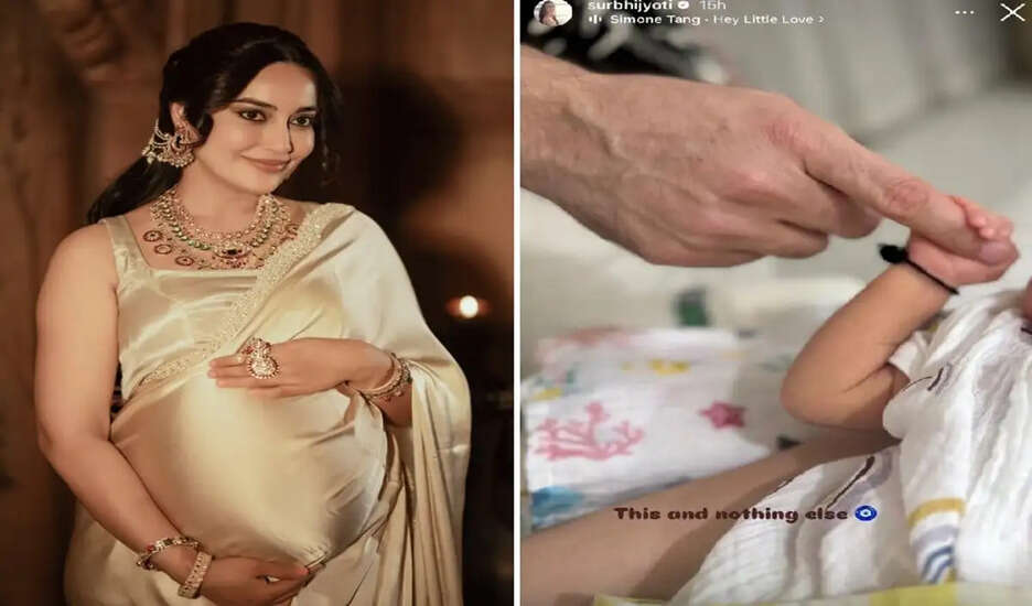 टीवी एक्ट्रेस सुरभि ज्योति ने बेटी की पहली झलक साझा की
