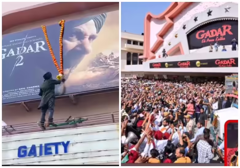 बॉलीवुड स्टार सनी देओल और अमीषा पटेल स्टारर निर्देशक अनिल शर्मा की बहुप्रतीक्षित फिल्म ग़दर 2 आखिरकार सिनेमाघरों में आ गई है। इस फिल्म को रिलीज हुए 2 दिन हो गए हैं और इन दो दिनों में यह फिल्म धमाल मचा रही है. सुपरस्टार सनी देओल और अमीषा पटेल अभिनीत इस फिल्म को दर्शकों से अच्छी प्रतिक्रिया मिली है। जिसके बाद इस फिल्म को देखने के लिए बड़ी संख्या में दर्शक सिनेमाघरों में पहुंच रहे हैं. जिसके कई वीडियो और फोटो सोशल मीडिया पर वायरल होने लगे हैं. इस बीच फिल्म देखकर खुशी-खुशी थिएटर से बाहर निकले लोगों ने सोशल मीडिया पर 'गदर 2 हुई जनता की' ट्रेंड करना शुरू कर दिया है। जिस पर अब तक 3500 से ज्यादा लोग ट्वीट कर चुके हैं. इसके साथ ही सिनेमाघरों के बाहर फिल्म के वीडियो भी लोगों का ध्यान खींच रहे हैं.  सोशल मीडिया पर ट्रेंड हुआ 'गदर 2 हुई जनता की' देश के कई सिनेमाघरों के बाहर जश्न का माहौल देखने को मिल रहा है. सनी देओल की फिल्म ग़दर 2 देखने के लिए लोग परिवार के साथ पहुंचे हैं. साथ ही फिल्म देखने के बाद लोग सोशल मीडिया पर कई वीडियो भी वायरल करने लगे हैं. डायरेक्टर अनिल शर्मा ने सोशल मीडिया पर एक वीडियो भी शेयर किया है. जिसमें कई लोग सनी पाजी की इस फिल्म को देखने के लिए परिवार और कई दोस्तों के साथ ट्रैक्टरों में आते नजर आ रहे हैं. आप इस वीडियो को यहां देख सकते हैं.  ग़दर 2 ने दो दिनों में 83 करोड़ की कमाई कर ली है दिलचस्प बात यह है कि इस फिल्म ने महज 2 दिनों में ही अपने खाते में 75 करोड़ से ज्यादा की कमाई कर ली है. फिल्म ने रिलीज के पहले दिन 40 करोड़ रुपये की कमाई की. दूसरे दिन फिल्म ने 43 करोड़ रुपये की बंपर कमाई की. इसके बाद अनुमान है कि फिल्म रविवार तक 50 करोड़ रुपये की कमाई कर लेगी. जिसके चलते फिल्म महज 3 दिनों में 130 करोड़ रुपये का शानदार आंकड़ा पार कर सकती है. तो क्या आप इस फिल्म को देखने के लिए उत्साहित हैं? कमेंट करके अपनी राय साझा करें.