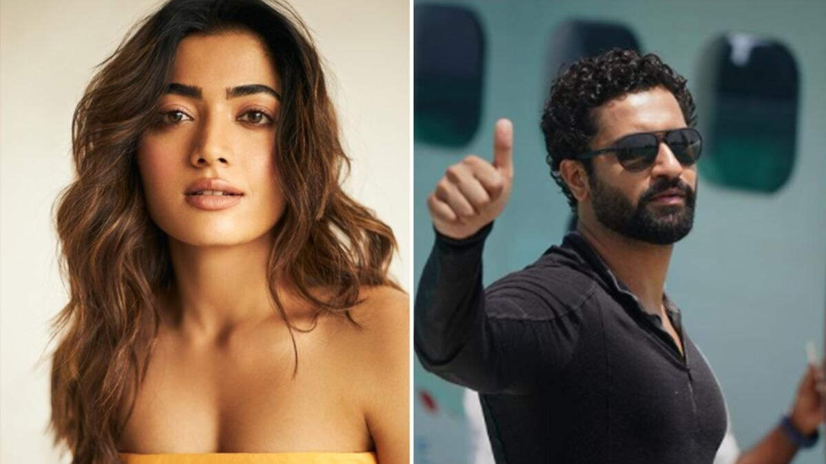 रश्मिका मंदाना का हाथ थामकर रैंप पर चले विक्की कौशल, वीडियो देखकर कटरीना के तन बदन में लगेगी आग