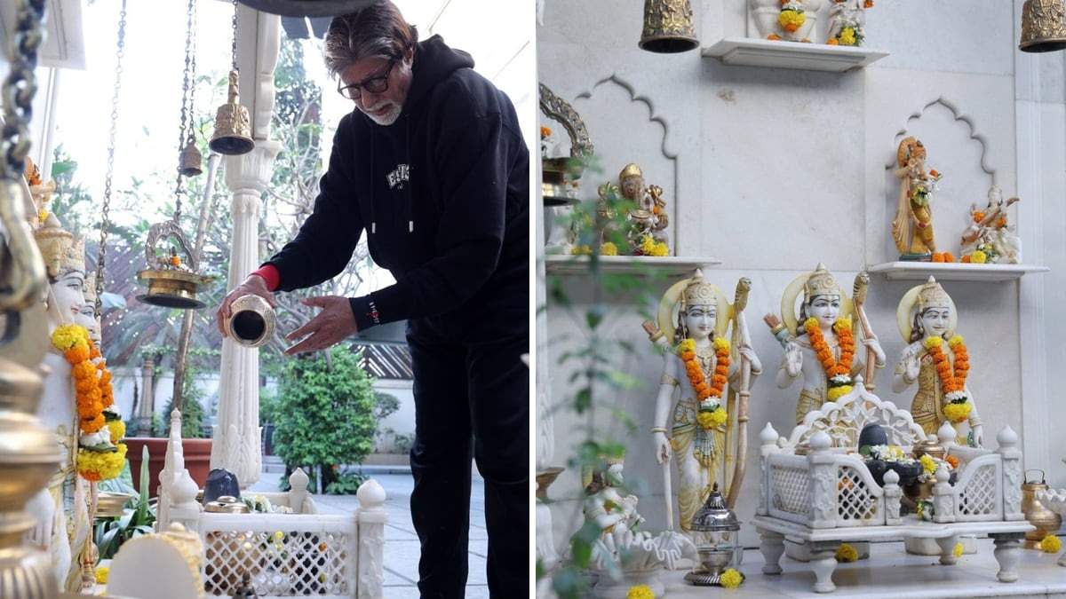 Amitabh Bachchan ने फैंस को कराए अपने घर के मंदिर के दर्शन, खूबसूरत शिवलिंग और तुलसी से नहीं हटेगी नजर