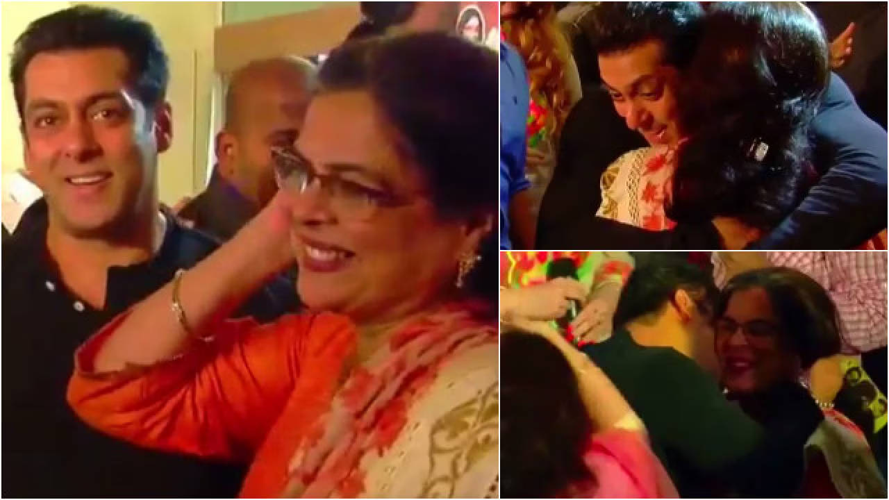 जब सलमान खान ने स्टारडम भूलकर अपनी ऑनस्क्रीन माँ रीमा लागू को गले लगा कर चूम लिया था, वीडियो हुआ था वायरल