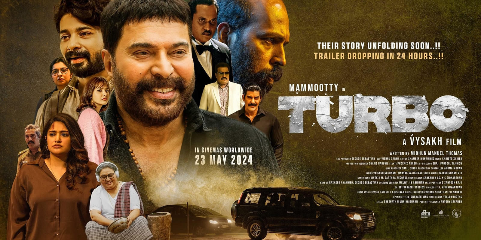 Turbo Trailer: ममूटी की फिल्म 'टर्बो' का ट्रेलर हुआ जारी, जबर्दस्त एक्शन ड्रामा देख फैंस हुए उत्साहित