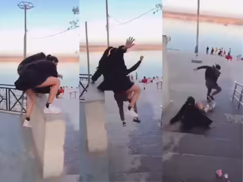 स्टंट वीडियो को वायरल करने के लिए लोग ऐसे खतरनाक स्टंट करने लगते हैं कि वे भूल जाते हैं कि दिखावे के लिए जोखिम उठाने से उनकी जान भी जा सकती है. मुमकिन है कि उन्हें कोई चोट लग जाए जिससे उबरना मुश्किल होगा। यह सब जानते हुए भी बहुत से लोग जानबूझकर ऐसा जोखिम उठाते हैं और कैमरे के सामने स्टंट और हैरतअंगेज कारनामे करने की कोशिश करते हैं। लेकिन अगर यह कारनामा विफल हो जाता है, तो उन्हें लेने के लिए देना पड़ सकता है।  ऐसा ही एक वीडियो ट्विटर @bhagwa_sonam पर वायरल हो रहा है जिसमें एक लड़की स्टंट और रील देखकर अभिभूत हो जाती है। लड़की जैसे ही सीढ़ियों पर कूदी, उसका पैर गीली सीढ़ियों पर फिसल गया और वह जोर से गिर पड़ी। जब तक कोई मदद के लिए आता, वह जल्दी से उठ जाती, लेकिन निश्चित रूप से उसे बुरी तरह चोट लगी होगी।    स्टंट के दौरान लड़की सीढ़ियों से गिर गई वायरल वीडियो में एक लड़की पार्टनर के साथ दौड़ती हुई आती है और अचानक से कूद जाती है। लेकिन कैमरे के सामने कूदकर और सीढ़ियों से बचकर भागकर वह जो स्टंट दिखाना चाहती थीं, वह नाकाम साबित हुआ. क्&zwj;योंकि स्&zwj;टंट खत्&zwj;म होने से ठीक पहले जैसे ही वह सीढ़ी पर कूदी, उसका पैर फिसला और वह धड़ाम से गिर पड़ी। इसके बाद स्टंट के सारे भूत गायब हो गए और वह किसी तरह उठकर शांति से आगे बढ़ीं.  चक्कर लगाते समय पीठ में गंभीर चोट वीडियो के साथ कैप्शन दिया गया है- '₹2 की रील के लिए जान जोखिम में डालना'। वीडियो को देखकर लग रहा है कि यह गंगा घाट का है, जहां लड़का-लड़की सोशल मीडिया पर स्टंट दिखाकर वाहवाह लूटने की कोशिश कर रहे थे. लेकिन यह बहुत बड़ा अपमान था। यूजर्स ने इस अमेच्योर स्टंट के फेल होने पर खूब मजे लिए और मजाक उड़ाया. एक यूजर ने पलटवार करते हुए लिखा- 'ये लड़की अगली बार ऐसे रील नहीं बनाएगी'. दुबई की एक लड़की ने चिंता जताते हुए लिखा- 'भयानक! यदि रीढ़ की हड्डी में चोट लगी है, तो यह खत्म हो गया है। ज्यादातर यूजर्स कह रहे थे स्टंट दिखाओ, जिंदगी दिखाओ। एक ने कहा कि स्टंट के कारण बैंड टूट गया।