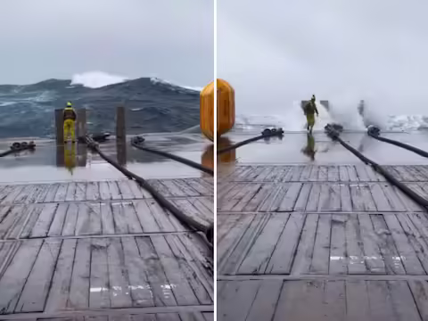 किनारे पर खड़े होकर समुद्र की लहरों को देखना एक सुखद अनुभव है। समुद्र तट पर लेटकर आराम से पानी की बौछार, दोस्तों पर पानी के छींटे देखना वाकई अच्छा लगता है लेकिन समुद्र का असली चेहरा इतना शांत और कोमल नहीं है। यह बहुत खतरनाक होता है और जब समुद्र अपने ऊपर आ जाए तो कोई भी इसके खिलाफ खड़ा नहीं हो सकता है। आज हम आपको समुद्र की एक ऐसी उबड़-खाबड़ तस्वीर वायरल वीडियो और उसका भयंकर रूप दिखाएंगे, जिसे देखकर आप वाकई पानी में जाने से डर जाएंगे।  ट्विटर अकाउंट @WowTerrifying अक्सर भयानक वीडियो पोस्ट करता है। हाल ही में इस अकाउंट पर एक वीडियो शेयर किया गया था जिसमें आप वायरल वीडियो में समुद्र की लहरों को आसानी से देख सकते हैं. जब पानी के बड़े जहाज समुद्र में होते हैं, तो उन्हें पानी में ऊंची लहरों का भी खतरा होता है जो या तो जहाज को उलट देती हैं या उसमें बाढ़ आ जाती है। वीडियो में इस बात का डर साफ नजर आ रहा है.    समुद्री तूफान से आप भी डर जाएंगे! वायरल वीडियो में एक तूफानी समुद्र दिख रहा है जिसकी लहरें काफी ऊंची उठती नजर आ रही हैं. इस पर एक जहाज तैरता नजर आ रहा है, जिस पर एक शख्स लहरों को देख रहा है. अचानक लहरें इतनी ऊंची हो जाती हैं कि वे सुनामी का रूप ले लेती हैं और जहाज की ओर दौड़ने लगती हैं। पानी देखकर इंसान डर जाता है और तुरंत वहां से भागने लगता है।  एक वेब स्टोरी महिलाएं आज जिन चीजों का इस्तेमाल करती हैं, उनका आविष्कार पुरुषों के लिए किया गया था! आगे देखें...  वीडियो वायरल हो रहा है वीडियो को अब तक 7 लाख से ज्यादा व्यूज मिल चुके हैं जबकि कई लोगों ने कमेंट कर अपनी प्रतिक्रिया दी है. एक ने कहा कि यदि आप समुद्र की लहरों की शक्ति और सुंदरता देखना चाहते हैं, तो सबसे सुरक्षित तरीका समुद्र तट पर जाना है। इस प्रकार, जहाज के कोने में खड़े होकर देखना मूर्खता है। एक ने कहा कि कोई वहां खड़े होने की गलती क्यों करेगा!