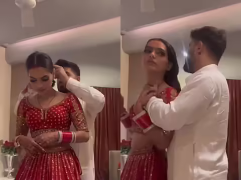 सोशल मीडिया का उपयोग इन दिनों अधिक से अधिक किया जा रहा है। लोग बड़े या छोटे, ऑनलाइन पोर्टल पर घंटों बिताते हैं। कई लोग अपना टैलेंट दिखाकर मशहूर हो रहे हैं। कुछ लोगों का मानना ​​है कि निजी वीडियो को सार्वजनिक करना भी एक प्रतिभा है. ऐसा वे मशहूर होने के लिए करते हैं क्योंकि पता नहीं कब कोई वीडियो वायरल हो जाए और कौन सेलिब्रिटी बन जाए। कुछ लाइक के लिए लोग किसी भी तरह की पोस्ट डालने को तैयार रहते हैं। लोग अब लिविंग रूम से ज्यादा बेडरूम के वीडियो शेयर कर रहे हैं. हाल ही में एक नवविवाहित जोड़े ने ऐसा ही किया। उन्होंने अपना हनीमून वीडियो (कपल पोस्ट फर्स्ट नाइट वीडियो) सोशल मीडिया पर पोस्ट किया।  राहुल और आरुषि नाम का कपल कंटेंट क्रिएटर है और इंस्टाग्राम पर अपने अनोखे वीडियो पोस्ट करता रहता है। हाल ही में कपल ने अपने हनीमून का एक वीडियो पोस्ट किया है। कपल सुहागरात वीडियो यानी पहली रात किसी कपल की जिंदगी का सबसे खास और सबसे प्राइवेट पल होता है, जिसे प्राइवेट रखना सबसे अच्छा होता है। लेकिन अब लोग सिर्फ फेमस होने की वजह से अजीबोगरीब रील बना रहे हैं और अपनी निजी जिंदगी को भी हाईलाइट कर रहे हैं।    इस जोड़े ने अपने हनीमून का एक वीडियो पोस्ट किया वायरल वीडियो में लिखा है- ऐसे मनाया हमने अपनी पहली रात. वीडियो में नवविवाहिता अपने कमरे में हैं और पति अपनी पत्नी के बाल सुलझाने में मदद कर रहा है. पार्लर के कलाकार दुल्हनों को सजाते समय बालों में ढेर सारी हेयर पिन लगाते हैं, जिन्हें हटाने में काफी समय और मेहनत लगती है। ऐसे में इस वीडियो में भी पति अपनी पत्नी के बाल खींचने में लगा हुआ है. गाँठ खोलने के बाद, दोनों एक दूसरे के लिए अपने प्यार का इजहार करते हैं और वीडियो समाप्त हो जाता है।  वीडियो वायरल हो रहा है कपल को भी शायद इस बात का अंदाजा हो गया था कि इस वीडियो के लिए उन्हें आलोचना मिलेगी, इसलिए उन्होंने वीडियो के कमेंट सेक्शन को बंद कर दिया, ताकि कोई दर्शक कमेंट न कर सके। ऐसे में किसी ने रिएक्ट नहीं किया। वीडियो को करीब 6 लाख व्यूज और 13 हजार से ज्यादा लाइक्स मिल चुके हैं।